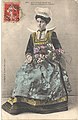 Port-Louis : une "Reine des fleurs de Bretagne" en 1908 (carte postale H. Laurent).