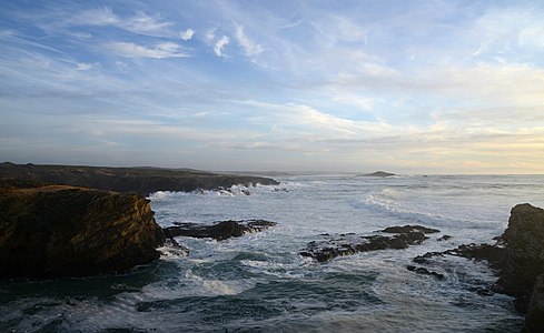 Stormy sea at Porto Covo