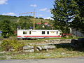 English: Postal car Deutsch: Gepäck- und Postwagen der Waldenburgerbahn (Schweiz) (Dörzbach, 2012)