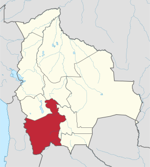 Potosí no mapa