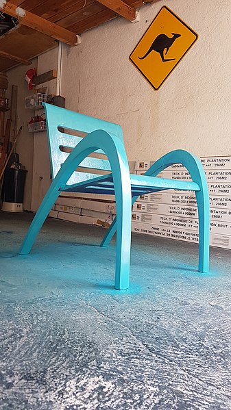 File:Prototype Fauteuil Riviera Chaise bleue Stephane Belgrand Rousson - Minh-lôc Truong 2022.jpg