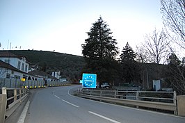 De E82 bij de Portugees-Spaanse grens