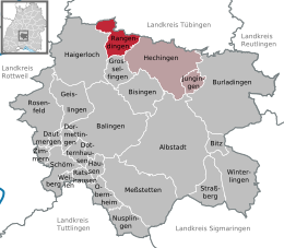 Rangendingen - Localizazion