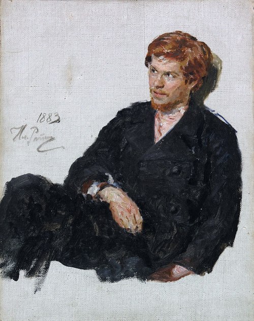 Portrait of a nihilist student by Ilya Repin