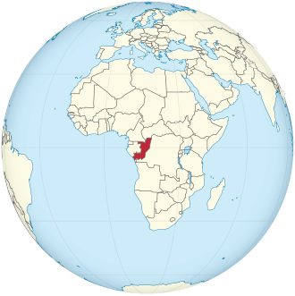 Republic of the Congo on the globe (Africa centered).svg