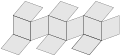 Netz eines Rhombendodekaeders