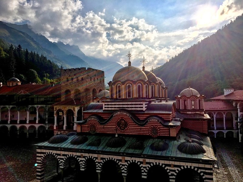 File:Rila Monastery Sunrise.jpg