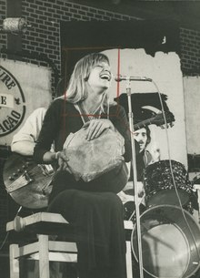 Rita Lee, 1972 with Os Mutantes. National Archives of Brazil