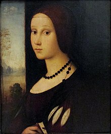 Lajos Thalloczy believed this portrait, from the Capitoline Museums, depicted Catherine, but this was proven to be chronologically impossible. Ritratto di giovinetta (possibly Isabella d'Este).jpg