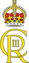 A logo with "CR III" and a crown (coloured)