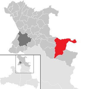 Санкт-Гільген на мапі округу та землі