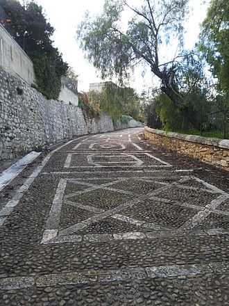 The sanctuary footpath. Santuario della Madonna dei Miracoli (Alcamo) - Discesa al Santuario.jpg