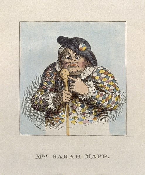 File:Sarah Mapp. Coloured etching by G. Cruikshank, 1819, after W Wellcome V0003828.jpg