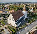 * Nomination Aerial view of the church St. Mauritius in Sassanfahrt --Ermell 07:56, 6 October 2021 (UTC) * Promotion  Support Good quality. --Steindy 08:03, 6 October 2021 (UTC)