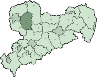 Distrikto Muldental sur la mapo de Saksio