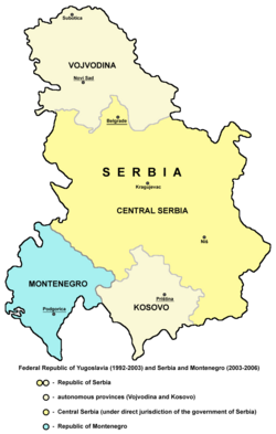 Location of Serbia