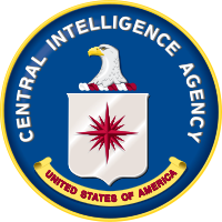 Znak Ústřední zpravodajské služby (CIA) USA s větrnou růžicí