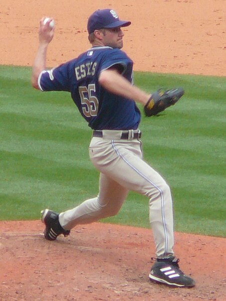 Estes with the Padres in 2008