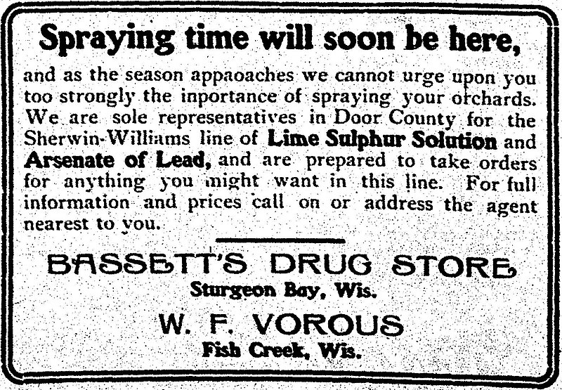 File:Sherwin-Williams brand Lime Sulphur and Arsenate of Lead advertisement 1911 Door County Democrat.jpg
