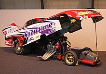 Funny Car with body up. Showtime Nitro Funnycar - Flickr - exfordy.jpg