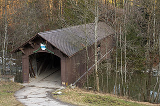 Sihlbrugg village in Switzerland