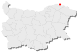 Karte von Bulgarien, Position von Silistra hervorgehoben