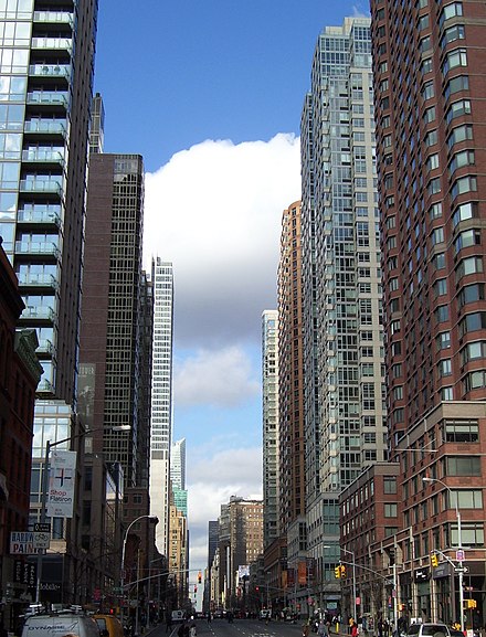 Looking up Sixth Avenue from 23rd Street