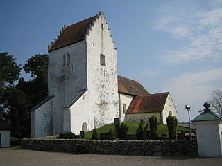 Skårby Church building in Ystad Municipality, Skåne County, Sweden