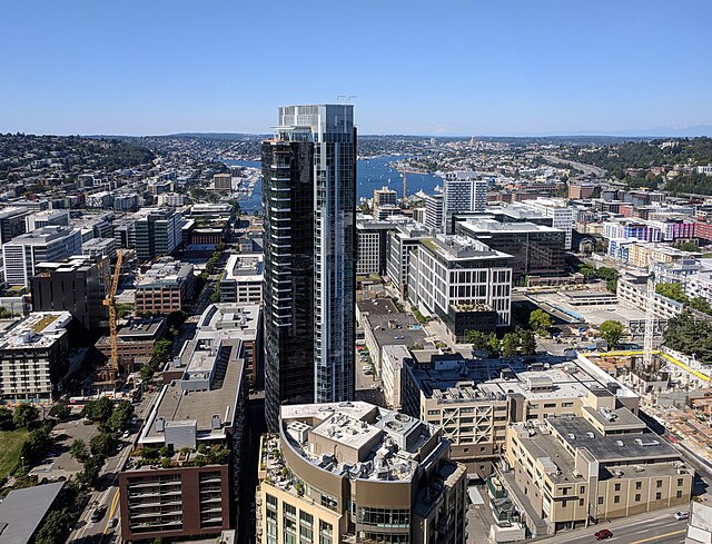 South Lake Union neighborhood, viewed from south of Denny Way
