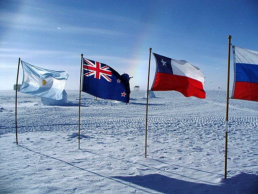 South pole flags sundog