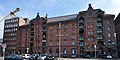 Deutsch: Block P der Hamburger Speicherstadt (Hamburg-HafenCity). This is a photograph of an architectural monument. It is on the list of cultural monuments of Hamburg, no. 12425-12427.