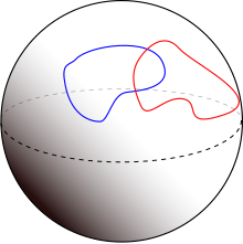 Transverse curves on the surface of a sphere Sphere-transverse.svg