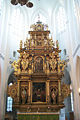 The retable in the church of St. Peter in Malmo, Sweden from 1611.