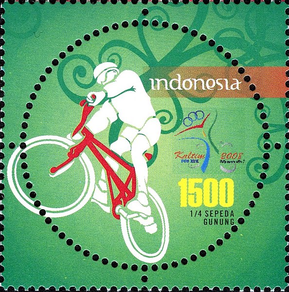 File:Stamp of Indonesia - 2008 - Colnect 379651 - National Games - Mountain bike.jpeg