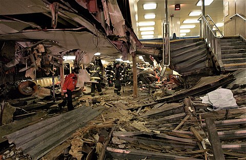 Damage to Andrew J. Barberi's interior after the 2003 Staten Island Ferry crash
