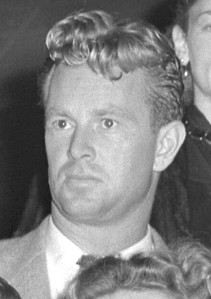 Sterling Hayden as a member of the Committee for the First Amendment (1947)