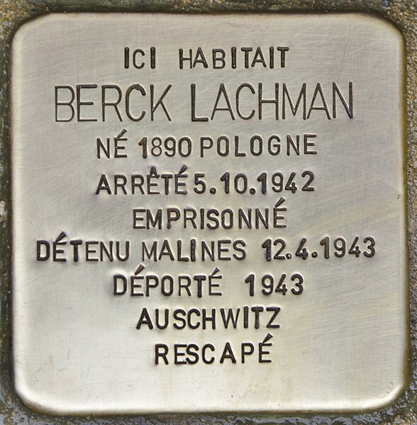 File:Stolperstein für Berck Lachman (Anderlecht).jpg