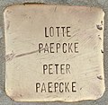 Stumbling block for Lotte Paepcke and Peter Paepcke (Stegen) .jpg
