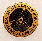 Men's League for Women's Suffrage badge (VK)