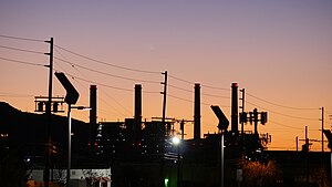 Sunrise Over Valley Generating Station.JPG