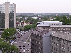 Вид на вулицю з приміщення Ханзабанку, 2003 рік