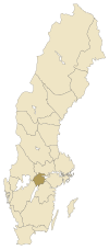 Ubicación de la provincia de Nerke en Suecia