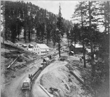1866 Swift's Station, Carson and Lake Bigler Road Swift's Station, Carson and Lake Bigler Road - eastern summit of Sierra Nevada Mountains LCCN2002719067.tif