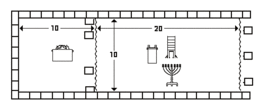 Layout of the tabernacle with the holy and holy of holies Tabernacle.gif