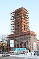 Restauration de la tour de l'église Sainte-Marie en 2022.