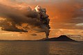 Tavurvur Vulkan in Papua-Neuguinea nahe der Stadt Rabaul