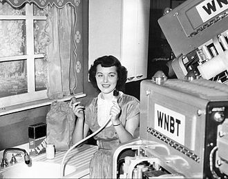 A television commercial being filmed in 1948 Television commercial 1948.JPG
