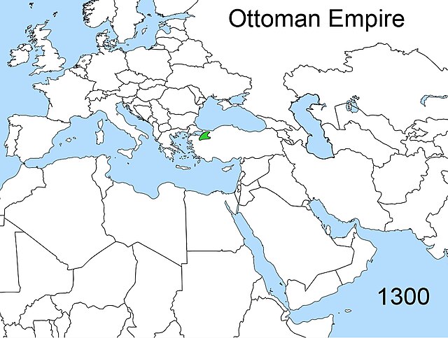 Online Maps Blog - The Ottoman Empire, 1300-1689. Expansion to