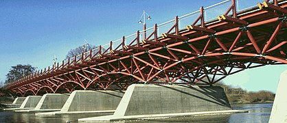 Raumfachwerk der Thalkirchner Brücke in München