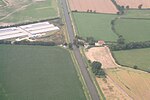 Thumbnail for File:The Fossdyke at Hardwick, aerial 2013 - geograph.org.uk - 3596897.jpg